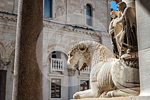 Lion Statue in Split  Croatia