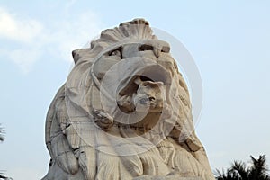 Lion Statue, Victoria Memorial Gate, Kolkata,