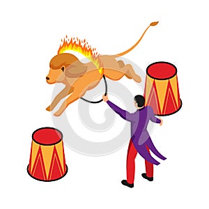 Lion Tamer Circus Composition