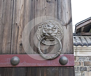 Lion-type knocker