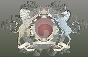 Lion and Unicorn Coat of Arms