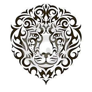 Lion vector tattoo illustration