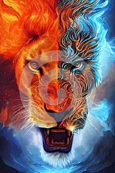 Lion Vigor: Digital Lion Art Collection