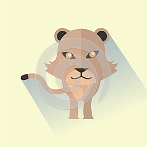 lioness. Vector illustration decorative design