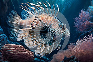 Lionfish underwater