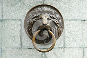 Lionhead oLd door knocker