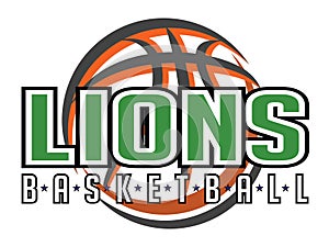 Lions Basketball Graphic