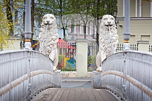 Lions Bridge over the Griboyedov Canal