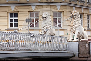 Lions Bridge over the Griboyedov Canal