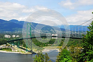 Lions gate bridge in vancouver