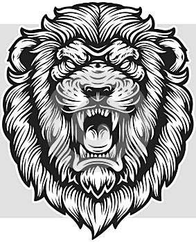 lions mascot logo 1 VECTOR ILLUSTRATION DOWNLOAD