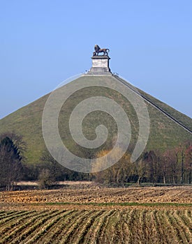 Lions Mound commemorating the Battle at Waterloo, Belgium.