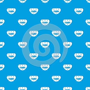 Lip augmentation pattern vector seamless blue