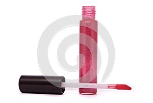 Lip gloss isolated on a white