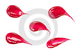 Lip gloss isolated on white