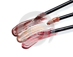 Lip gloss on a white background