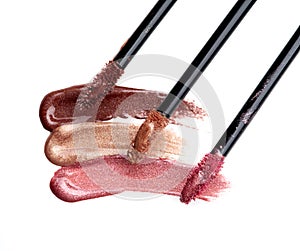 Lip gloss on a white background