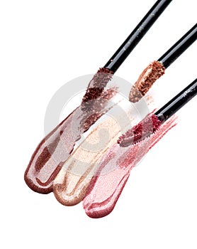 Lip gloss on a white background