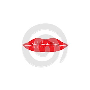 Lip graphic design template vector isolated