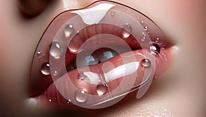 A lip mask treatment, Ai generated image