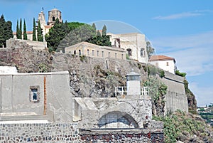 Lipari, Italy, View from marina corta