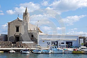 Lipari, Italy, View from marina corta photo