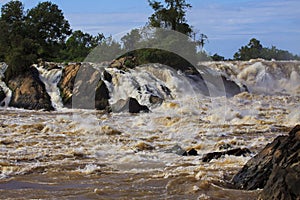 Liphi waterfalls in champasak southern of Laos