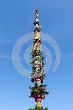 LIPNICA MUROWANA, POLAND - APRIL 02, 2017: Easter Palm Contest. Annual event of Palm Sunday photo