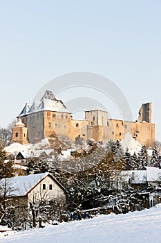 Lipnice nad Sazavou Castle in winter, Czech Republic