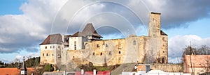 Lipnice nad Sazavou. Gothic style medieval castle, Czech Republic