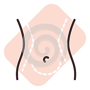 Liposuction surgery, icon