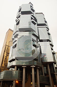 Lippo Centre-twin-tower skyscraper complex.