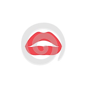 Lips graphic design template vector isolated