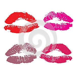 Lips, kiss colored