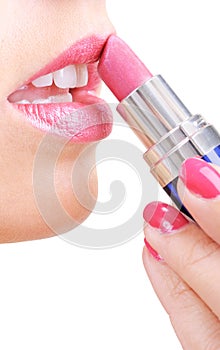 Lips and lipstick