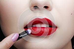 Lips makeup