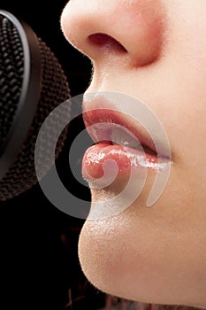 Lips and Microphone