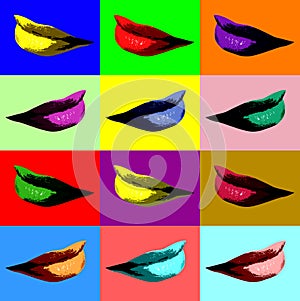 lips pop art
