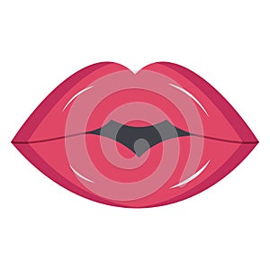 Lips Vector icon which can be easily modified or edit