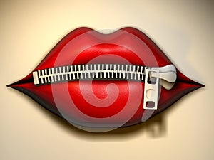 Lips zipper 2
