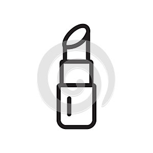 Lipstick icon Outline vector for web ui
