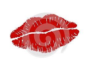 Lipstick kiss