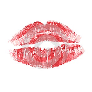 Lipstick kiss