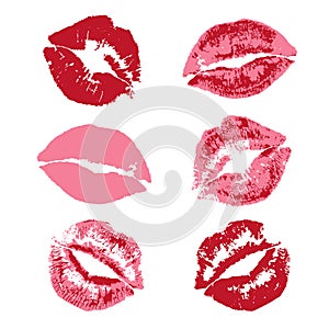 Lipstick kiss print