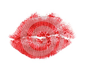 Lipstick kiss photo