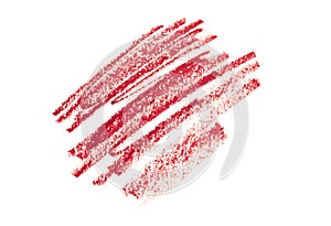 Lipstick Liner Pencil Squiggles isolated on white background  - Image