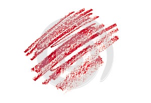 Lipstick Liner Pencil Squiggles isolated on white background  - Image photo