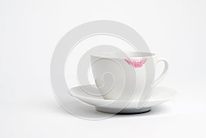 Lipstick Mark on Coffee Cup