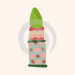 Lipstick theme elements vector,eps