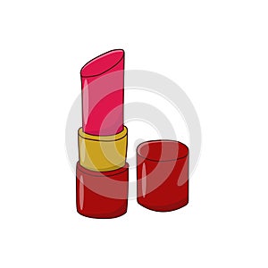 Lipstick vector illustration isolated on white background